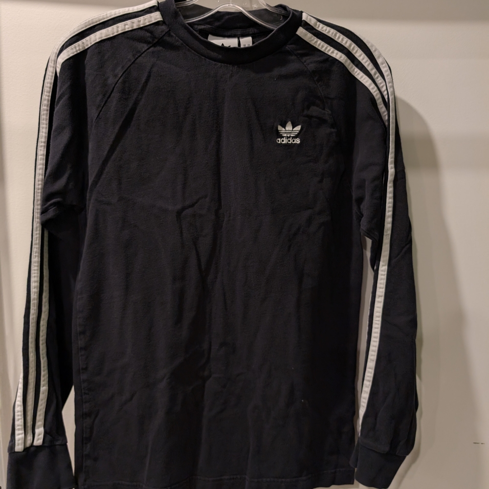 Adidas Men's Black Long Sleeve Shirt